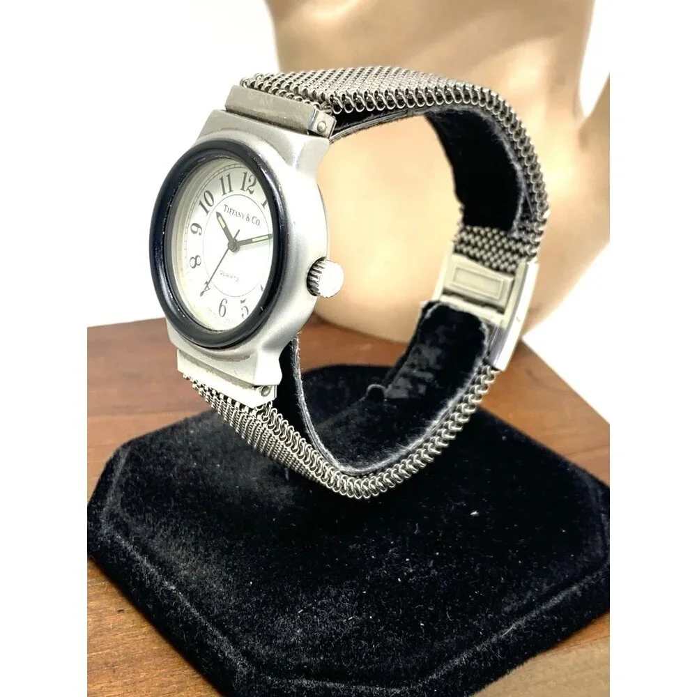 Tiffany & Co. by Sicura Breitling Watch Swiss Quartz Vintage Expansion Band 33mm
